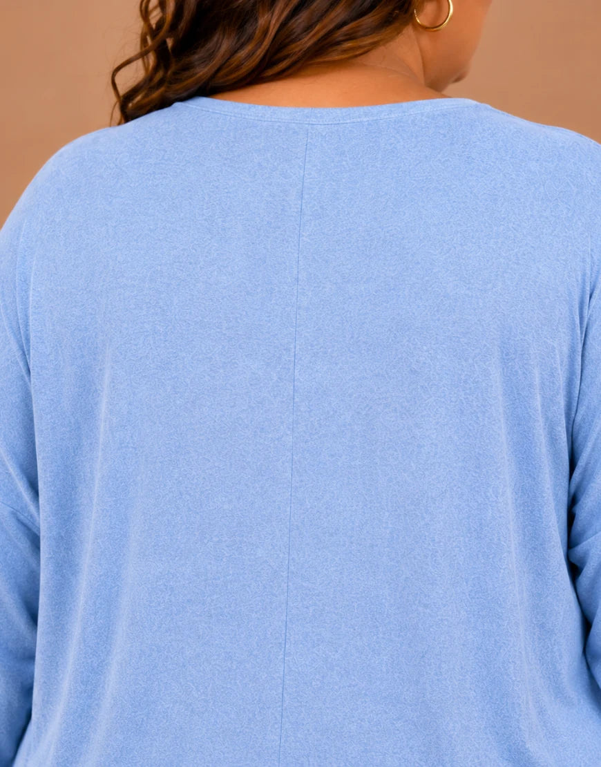 Pull Oversize  Manches Longues Col Rond Grande Taille