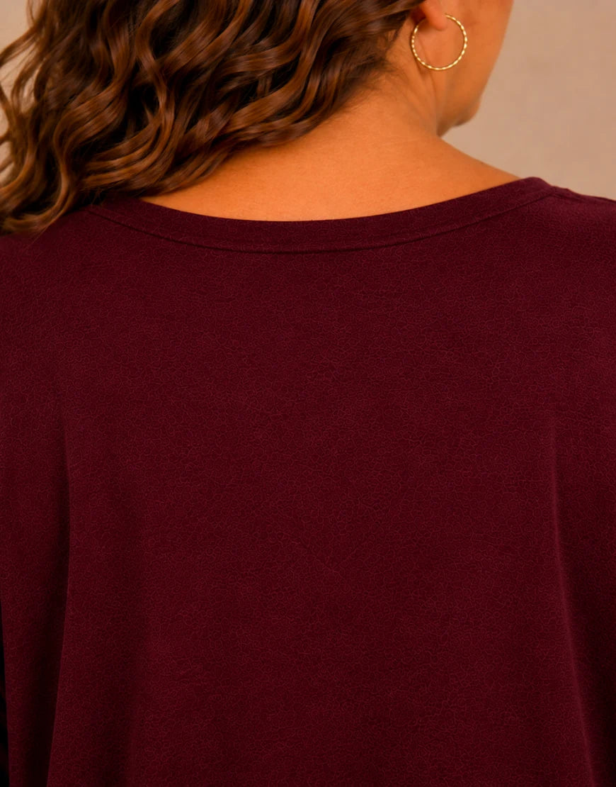 Pull Oversize Manches Longues Col V Grande Taille