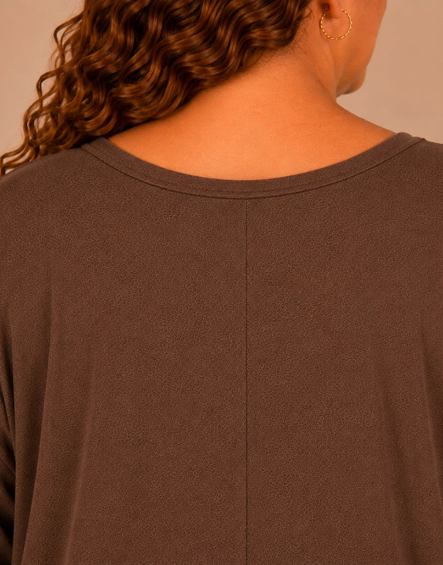 Pull Oversize Manches Longues Col V Grande Taille