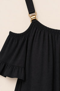 Robe grande taille longue en viscose fluide coupe élastiquée