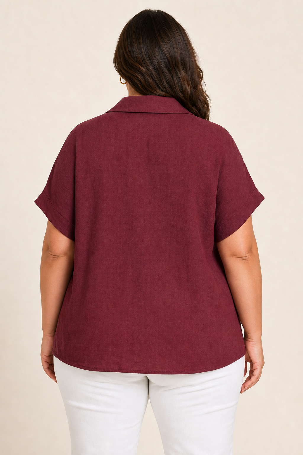 Tunique femme grande taille viscose col chemisier cravate satin coupe ample