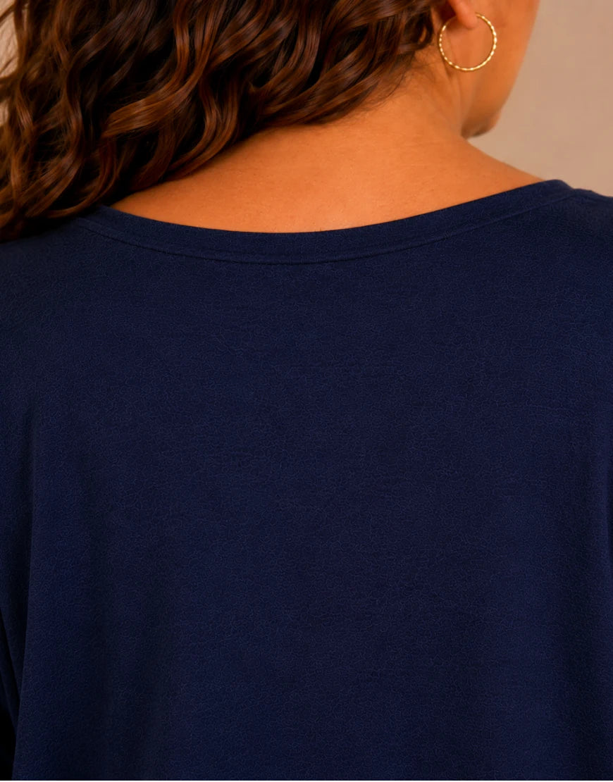 Pull Oversize Manches Longues Col V Grande Taille