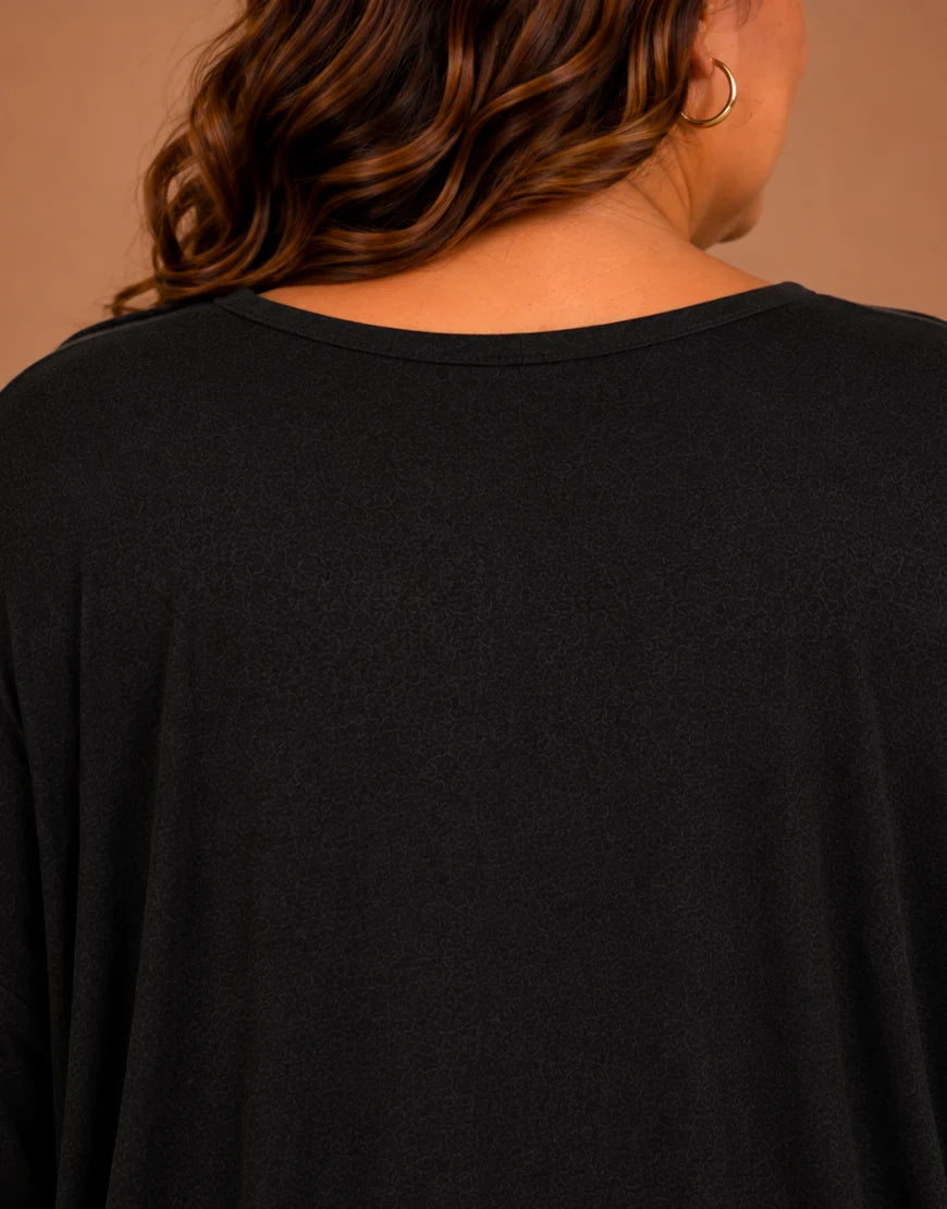 Pull Oversize Manches Longues Col V Grande Taille