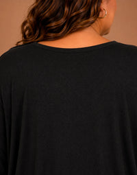 Pull Oversize Manches Longues Col V Grande Taille
