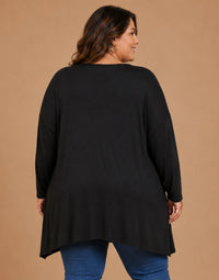 Pull Oversize  Manches Longues Col Rond Grande Taille