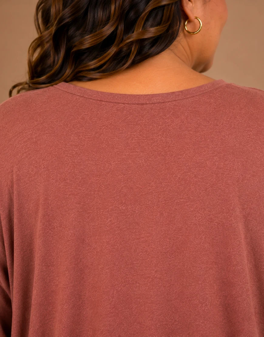 Pull Oversize Manches Longues Col V Grande Taille